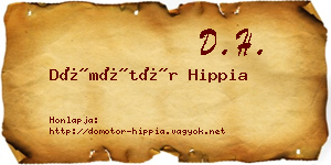 Dömötör Hippia névjegykártya